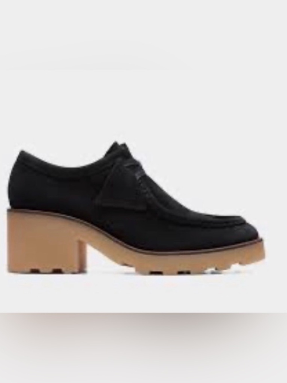 Clarks Wallabee Block 26164402
Womens Black Suede Heels Block
Shoes - Picture 3 of 6